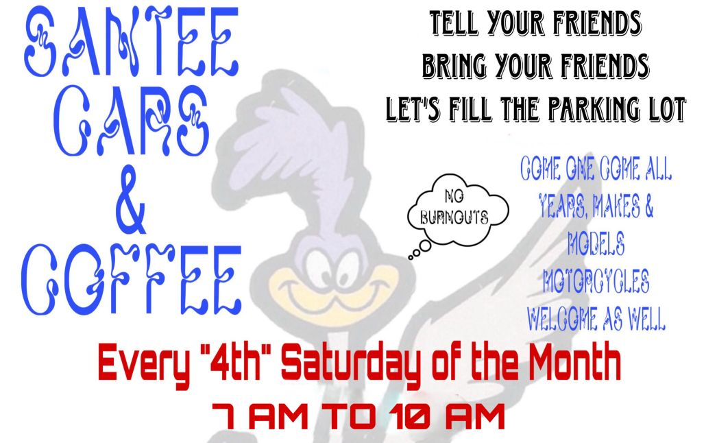 Santee Cars And Coffee partial flyer 2026